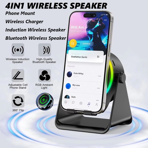 Induction bluetooth speaker - induction&bluetooth,